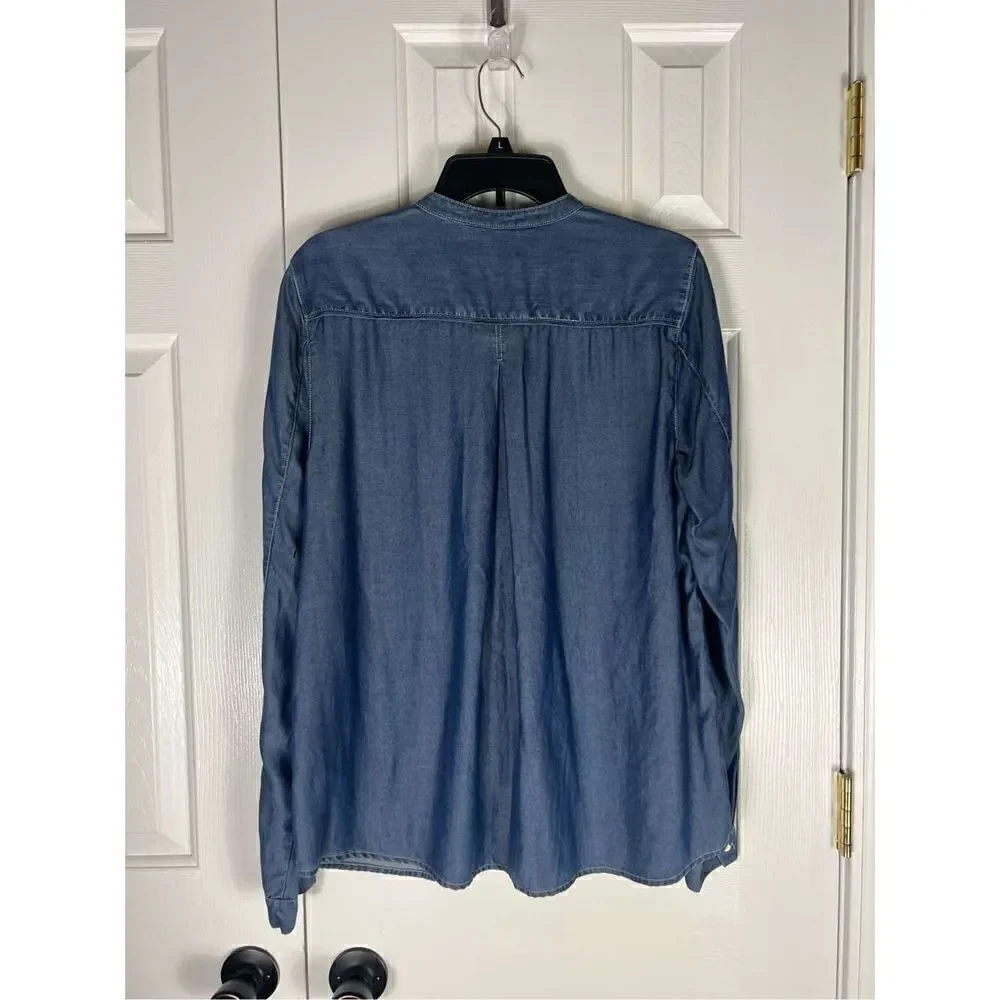 Calvin Klein Denim Blouse Size L